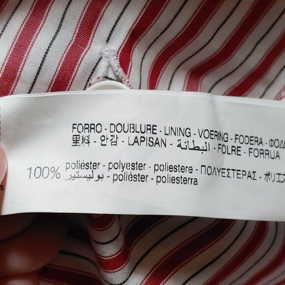 ZARA Stripes pleated bow wrap mini skirt - Picture 13 of 14